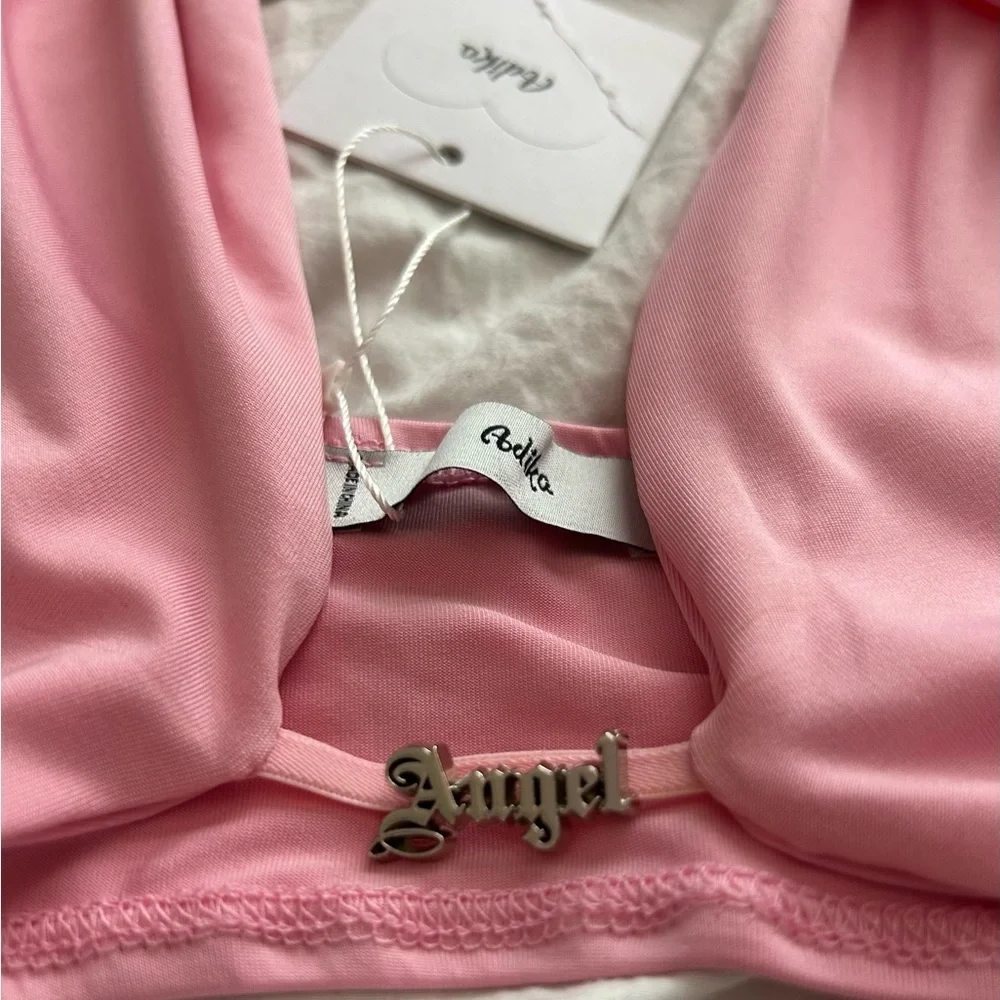 NWT Adika “Angel” Pink Halter Neck Women Top small - Picture 3 of 5